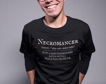 Funny Necromancer Definition Shirt: DnD Gamer Tee