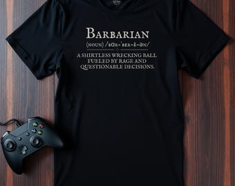 Funny Barbarian Rage T-Shirt: DnD Gamer Gift