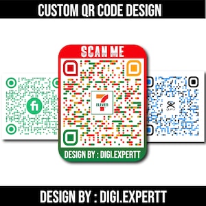 Custom QR Code with Your Logo – Personalized Business QR Code for Cards, Stickers, Menus, Signs & Social Media