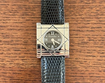 Vintage Christian Dior D48.203 25mm Gold Octagon Quartz Women's