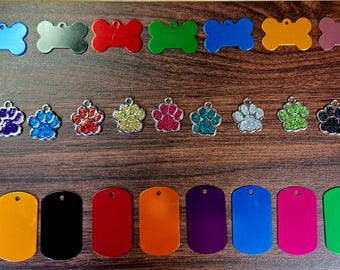Placas de identificación para perros y placas de estilo militar