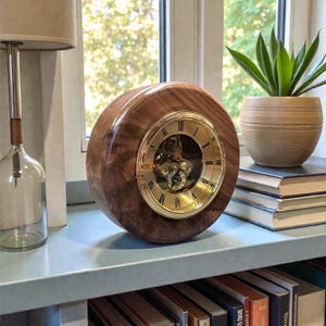 Walnut Desk Clock