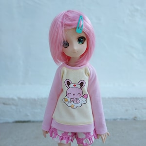 BJD Clothes | Mini Dollfie Dream MDD Super Dollfie MSD Sweater - Nurse Rabbit