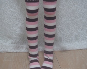 BJD Clothes | Mini Dollfie Dream MDD Super Dollfie MSD Stripe Socks