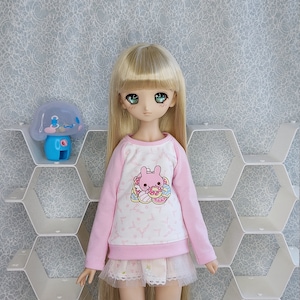 BJD Clothes | Mini Dollfie Dream MDD Super Dollfie MSD Sweater - Donut Rabbit