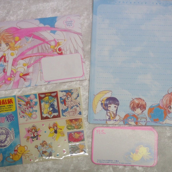 Japan Vintage Anime Clamp Cardcaptor Sakura Letter Set