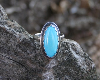 Special Order Custom Sleeping Beauty Turquoise Ring - Available Through Special Order Only