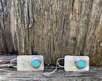 Turquoise Earrings Turquoise Jewelry Handmade Earrings Artisan Earrings Artisan Jewelry Southwestern Jewelry December birthstone For her