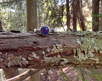 Tanzanite Ring Tanzanite Jewelry Artisan Ring Handmade Ring Bohemian Ring Minimalist Ring Boho Ring Artisan Jewelry Sterling Silver Ring