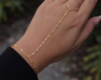 18k Gold Filled Hand Chain, Dainty Hand Chains, Gift for her