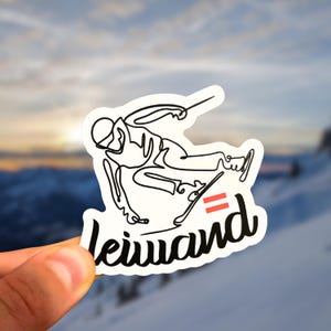 Leiwand Ski Sticker: Austrian Slang Vinyl Decal - Free EU Shipping