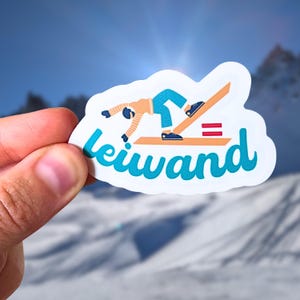 Leiwand Ski Sticker: Austrian Slang Vinyl Decal - Winter Sports