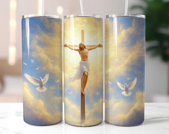 Jezus Christus beker wrap PNG, Jezus Christus beker wrap, Maagd Maria beker wrap png, instant download, hoge kwaliteit png