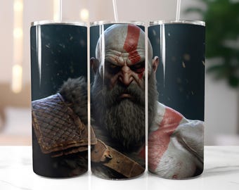 Kratos-bekerverpakking PNG, Kratos-bekerverpakking, God Of War-bekerverpakking png, direct downloaden, hoge kwaliteit png