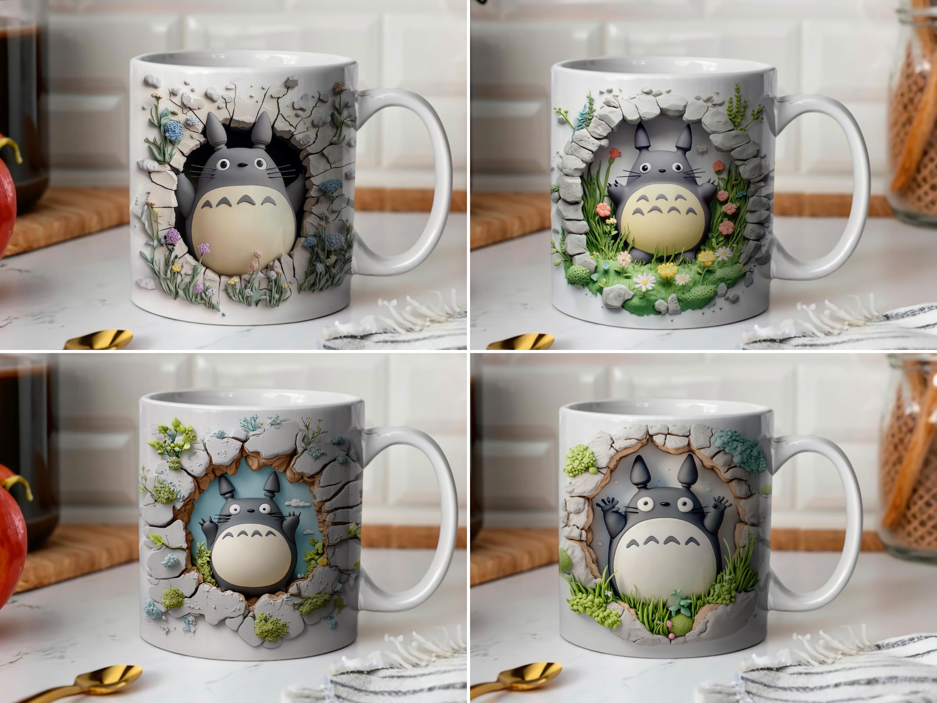 Totoro Mug Wrap Bundle, Totoro 11 Oz & 15 Oz Mug Bundle