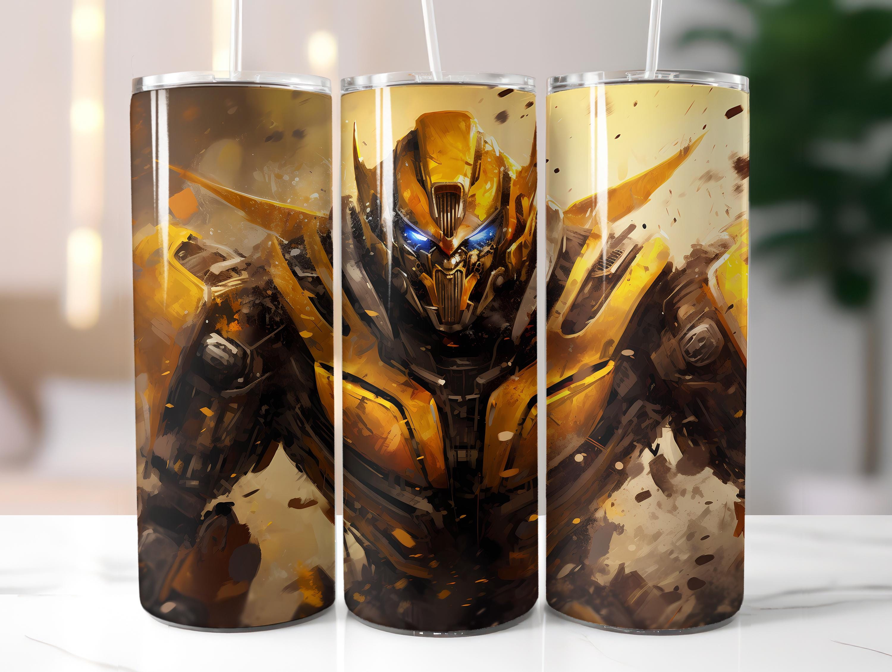 Bumblebee Tumbler Wrap PNG, Bumblebee Tumbler Wrap, Transformers Tumbler Wrap PNG, Instant Download, High Quality PNG