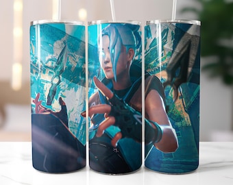 Valorant Jett Tumbler Wrap PNG, Jett Tumbler Wrap, Valorant Tumbler Wrap PNG, Instant Download, hohe Qualität PNG
