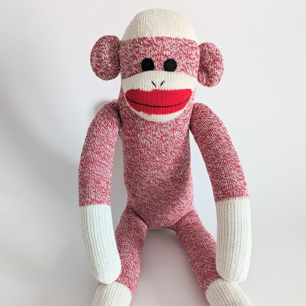 Red Sock Monkey - Traditional Rockford Red Heel Socks - SM2023-02