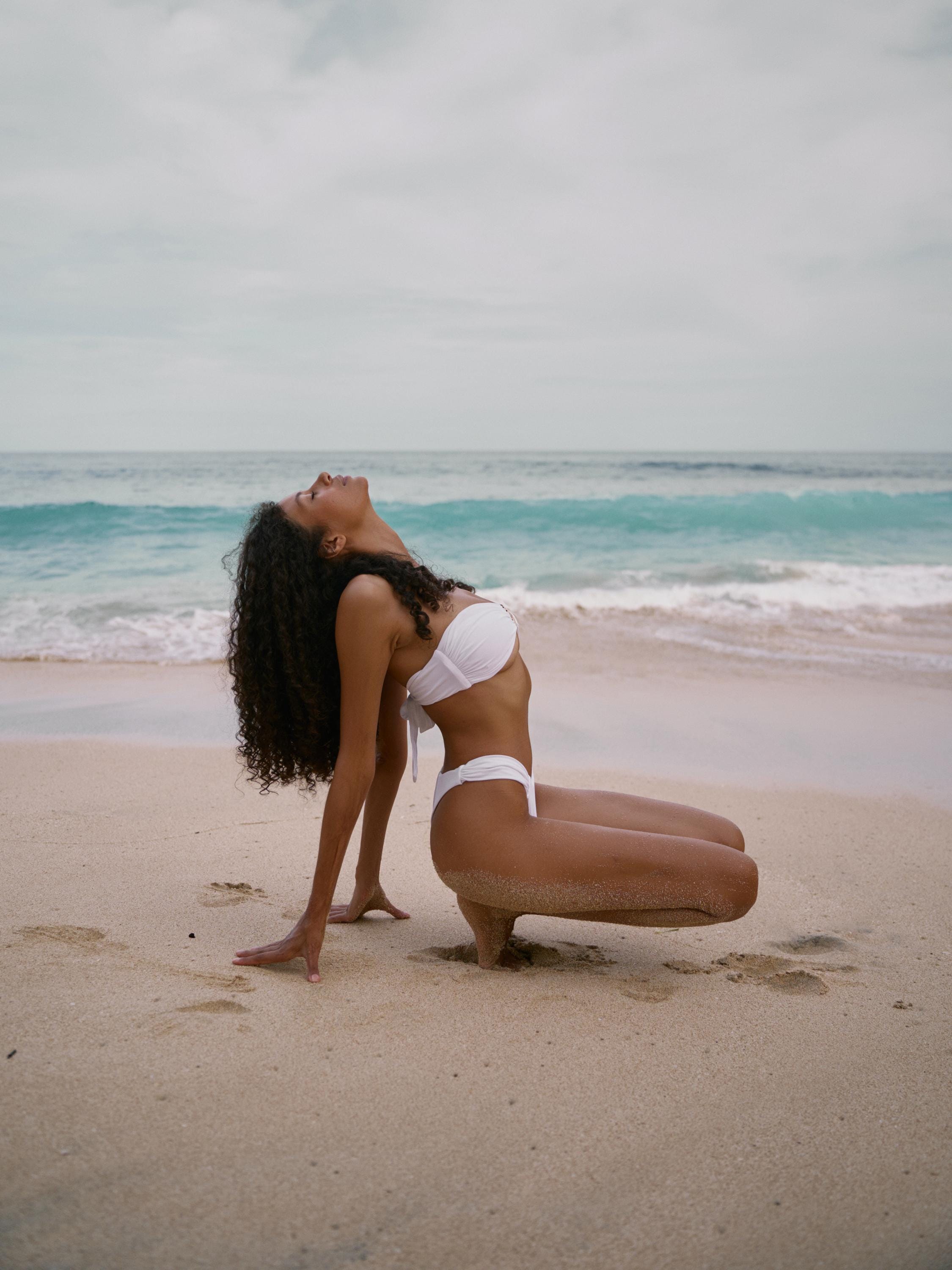 Black High Waisted Cheeky Bandeau Bikini