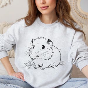 Hamster Sweatshirt, Cozy Hamster Sweater, Cute Hamster Gift, Hamster Pet Owner Crewneck, Hamster Lover Sweater, Gift for Her, Gift for Him