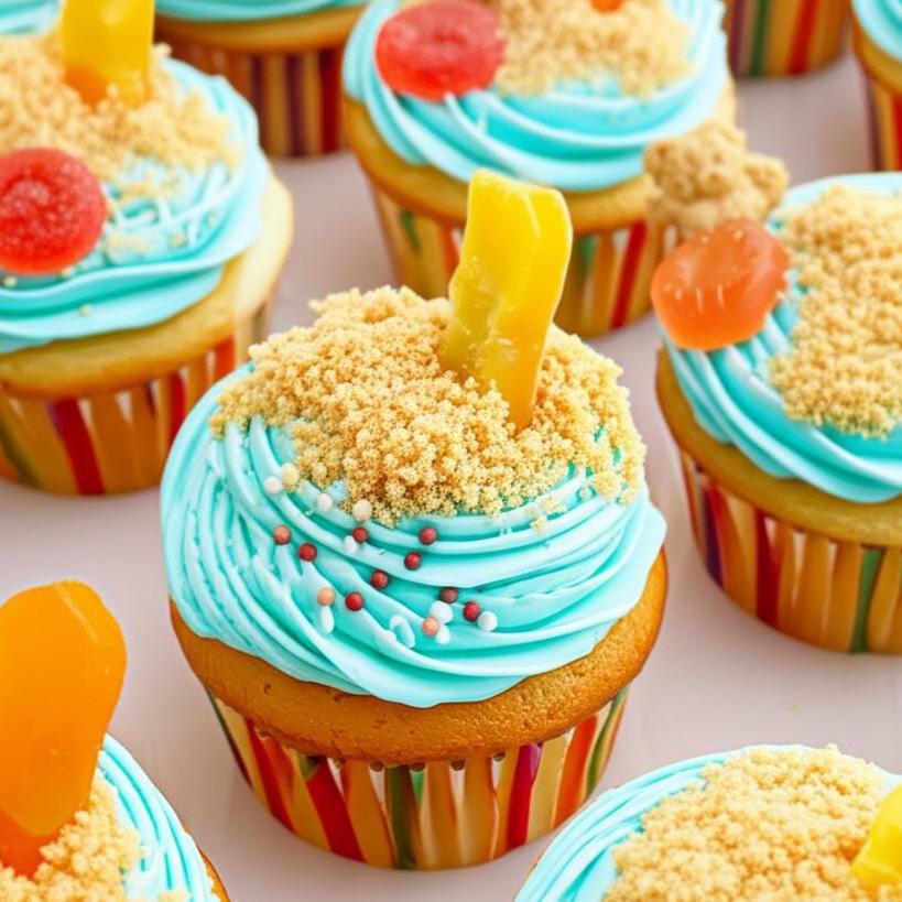 Beach Cupcakes