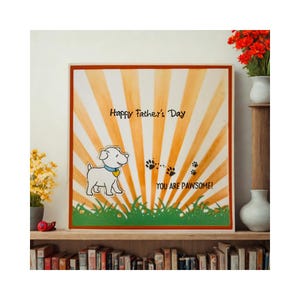 Vous êtes chouette ! - Carte de fête des pères faite main - Papa chien - Papa chat