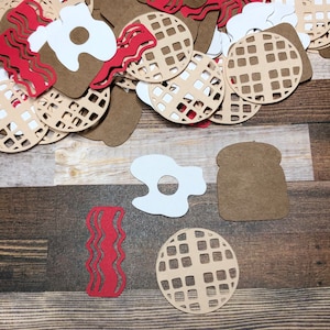 Breakfast Theme Die Cut Confetti ~  Birthday Party ~ Party Decor ~ Brunch ~ Unique Party Decor ~ Celebrate