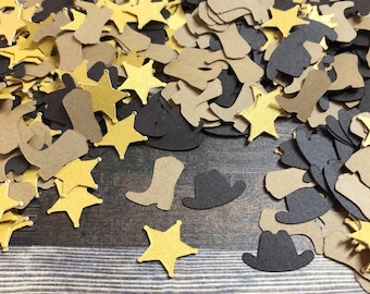 Mini Western Die Cut Confetti ~ 350 pieces ~ Party Décor ~ Craft Supplies ~ Card Confetti ~ Unique Party Décor ~ Ready to Ship!