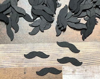 Mini Moustache Confetti ~Mini Moustache ~ 500 pieces ~ Party Decor ~ Father's Day ~ Birthday for Him ~ Baby Shower ~ Little Man