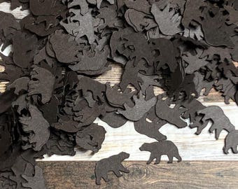Mini Bear Die Cut Confetti ~ 550 pieces ~ Party Decor ~ Craft Supplies ~ Card Confetti ~ Unique Party Decor ~ Ready to Ship!