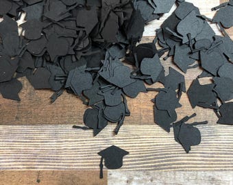 Mini Graduation Cap Die Cut Confetti ~ 450 pieces ~ Party Décor ~ Craft Supplies ~ Card Confetti ~ Unique Party Décor ~ Ready to Ship!
