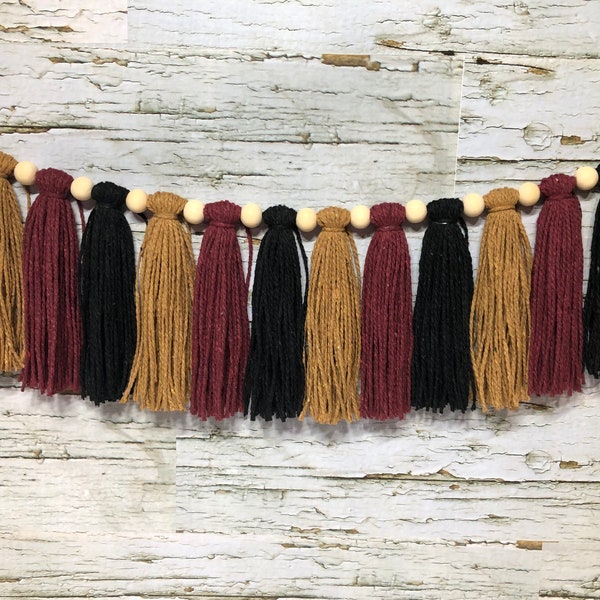 Black Tassel Garland Etsy