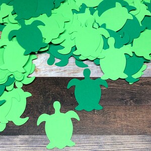Confettis découpés avec des matrices de tortue ~ Décoration de fête sur le thème de la tortue ~ Anniversaire ~ Fête prénatale ~ Occasion spéciale ~ Prêt à expédier !