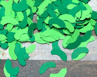 Mini Pickle Die Cut Confetti ~ 600 Mini pieces ~ Pickle theme party décor ~ Birthday ~ Baby Shower ~ Special Occasion ~ Ready to Ship!
