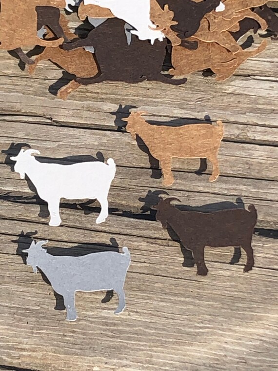 Goat Die Cut Confetti ~ 200 pieces ~ Farm Theme Party ~ Goats Goats Goats ~ Party Decor ~ Craft ...