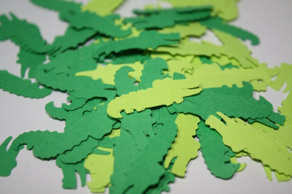 200 pieces Alligator Die Cut Confetti Table Decor Il_570xn