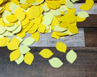 Mini Lemon Die Cut Confetti ~ 600 Mini pieces ~ Lemon Theme Party Decor ~ Birthday ~ Baby Shower ~ Special Occasion ~ Ready to Ship!