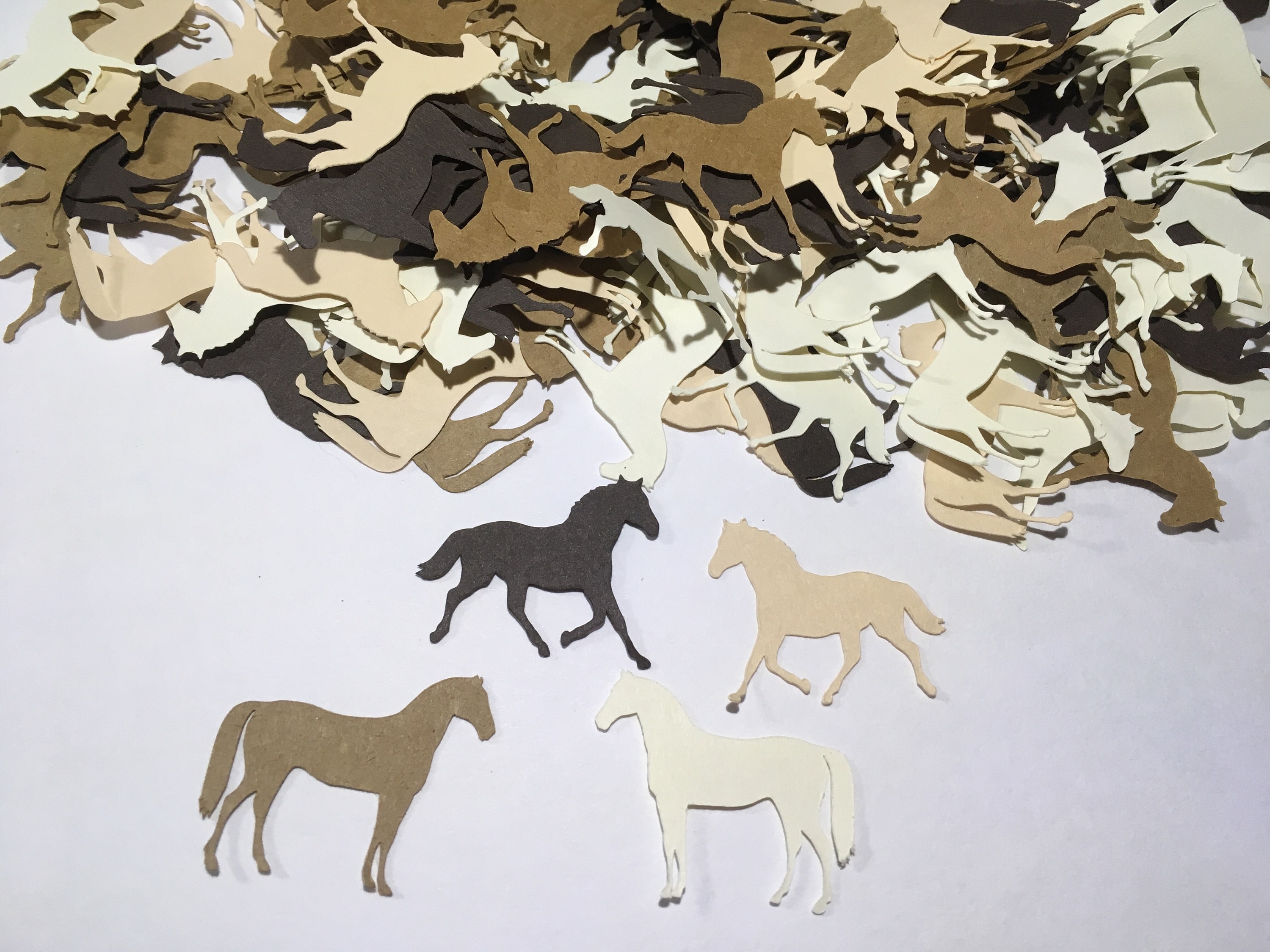 Horse Die Cut Confetti 200 pieces Etsy