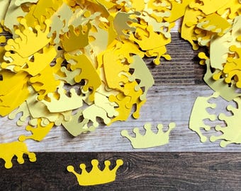 Mini Crown Die Cut Confetti ~ 500 pieces ~ Party Decor ~ Craft Supplies ~ Card Confetti ~ Unique Party Decor ~ Ready to Ship!