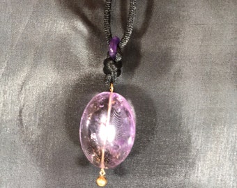 stunning ametrine oval necklace
