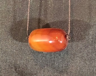 carnelian bead necklace