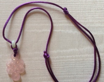rose quartz necklace