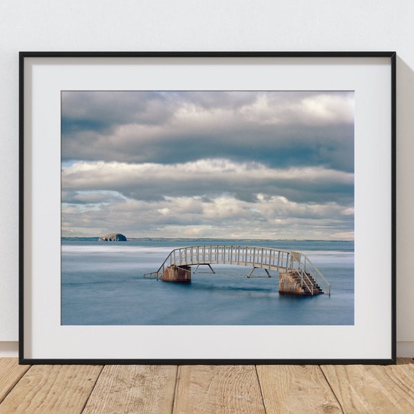 Bridge to Nowhere, Dunbar, East Lothian, Scottish Seascape Photography Print, Nautical Canvas Print, Framed Canvas, Ready To Hang