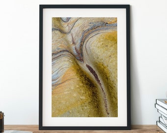 Geology Photography Print, Large Stretched Canvas, Abstract Framed Canvas, Rolled Canvas, Ready To Hang, Nature Photo, Rock Detail Wall Art