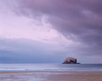 Bass Rock Seascape Photography Wall Art. Available as a Print, Canvas or Framed Canvas