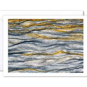 Biglietto di auguri fotografico di geologia astratta premium, interno vuoto, 5x7 pollici, 127 x 178 mm, formato orizzontale