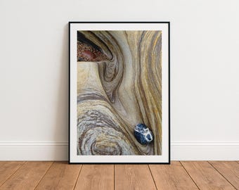 地質学写真プリント、地質学ストレッチキャンバスプリント、大きな抽象額入りキャンバスウォールアート、ロールキャンバス、すぐに掛けられる自然写真