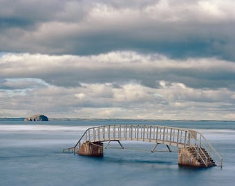 Bridge to Nowhere Scottish Seascape Photography. Available as a Print, Canvas or Framed Canvas.