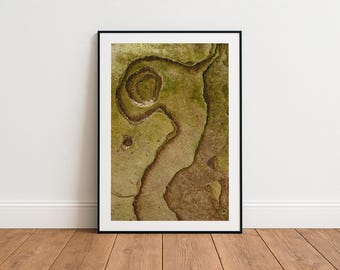 地質学写真プリント、大型の地質学キャンバス、抽象的な額入りキャンバス装飾、すぐに掛けられる、ロールキャンバス、自然写真プリント