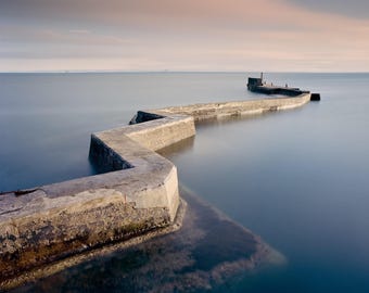 St Monans Zig Zag Pier Seascape Photography. Available as a Print, Canvas or Floating Canvas.